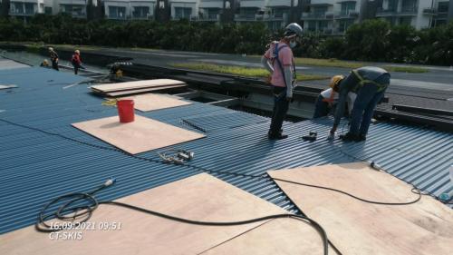 Sentosa Roof rectification work 3