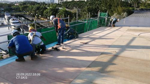 Sentosa Roof rectification work 7